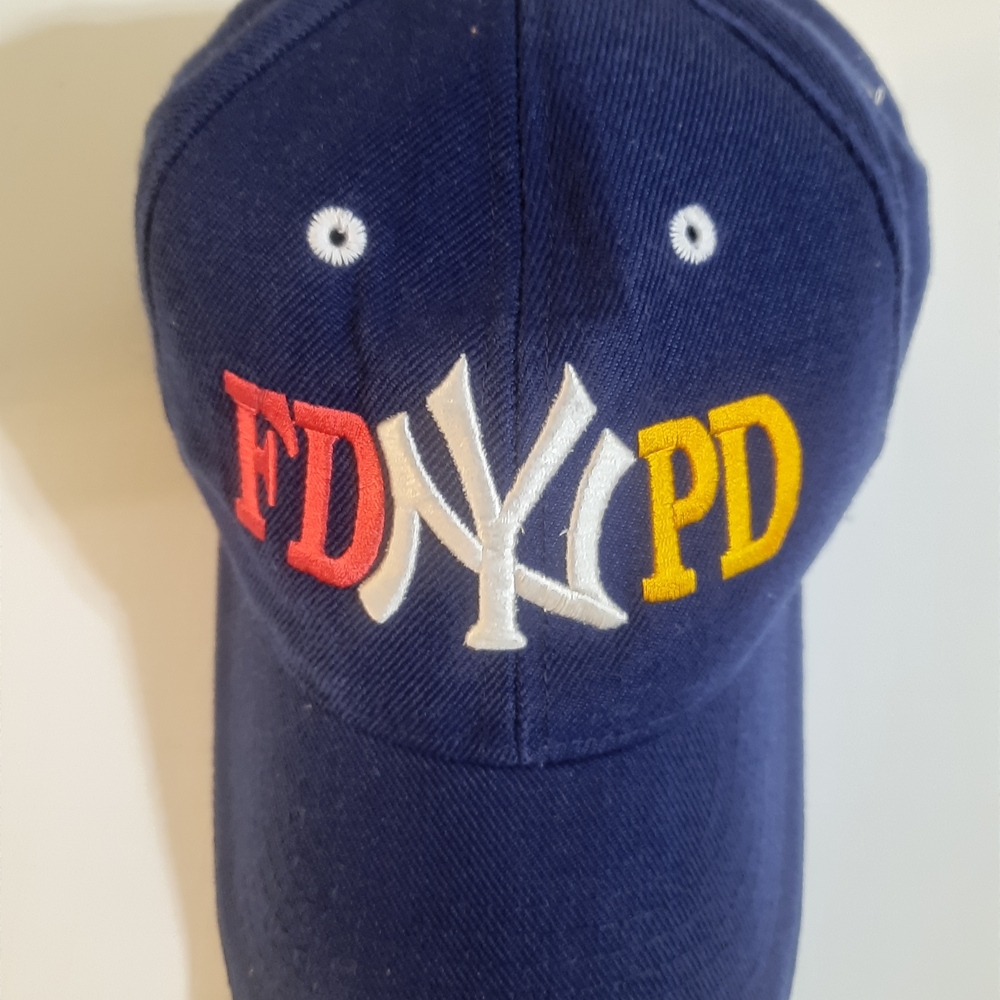 New York Yankees Navy Blue 9/11 FD/PD Tribute Adjustable Baseball Cap